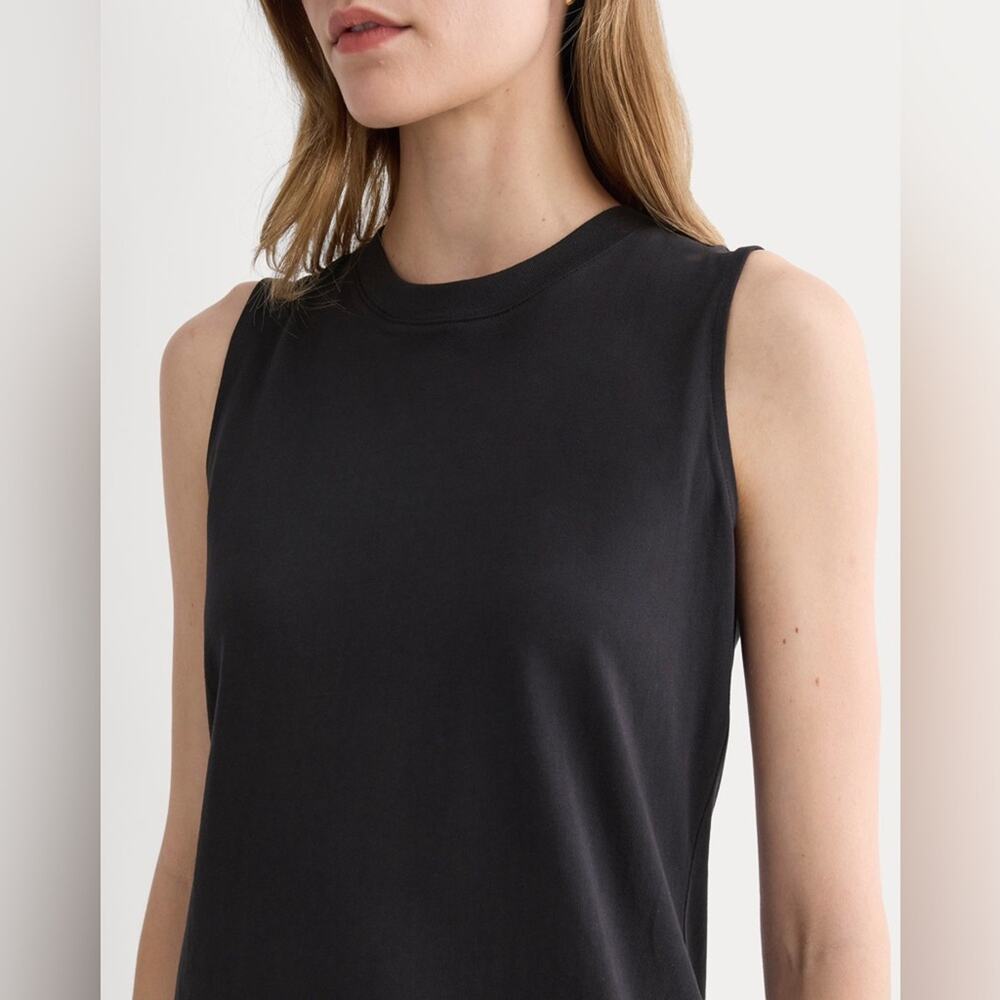 Everlane Black Sleeveless Midi Tank Dress - Picture 3 of 10